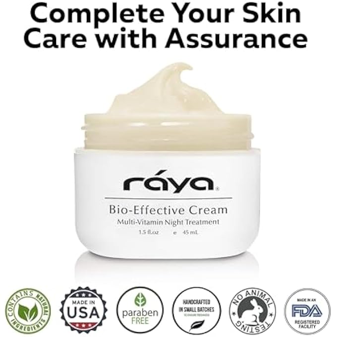 Raya BIO-EFFECTIVE CREAM (403) | MULTI-VITAMIN, ANTI-AGING, AND MOISTURIZING FACIAL NIGHT CREAM FOR ALL NON-OILY SKIN | REVITALIZING, REGENERATING, AND CALMING | HELPS REDUCE FINE LINES AND WRINKLES - Image 4